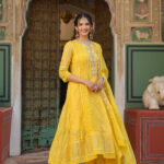 Golden Glow Anarkali