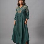 Elegant Bohemian Embroidered Maxi Dress