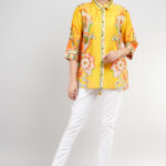 Vibrant Yellow Paisley-Print Tunic