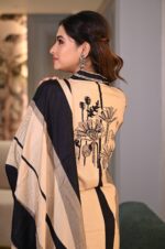Peach Art Silk Straight Suit Set - Image 3