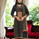 Elegant Black and Gold Ethnic Suit
