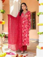Shades Of Pink Chinnon Kurta Set - Image 2