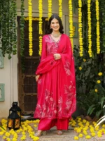 Fuschia pink Angrakha set - Image 4