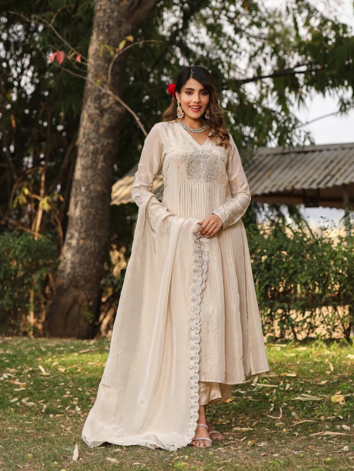 Pearl Ivory Kurta Set - Image 4