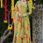 Green Angrakha Set