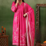 Bright Pink Muslin Suit Set