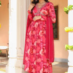 Shades Of Pink Chinnon Kurta Set
