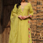 Green Mist Cotton Kurta Set