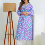 Purplish Kurta Set