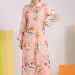 Peach Printed Co-ord Set