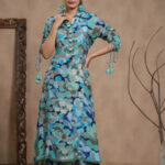 Azure Blue Printed Co-ord Set