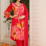Gul Pink Printed Suit Set